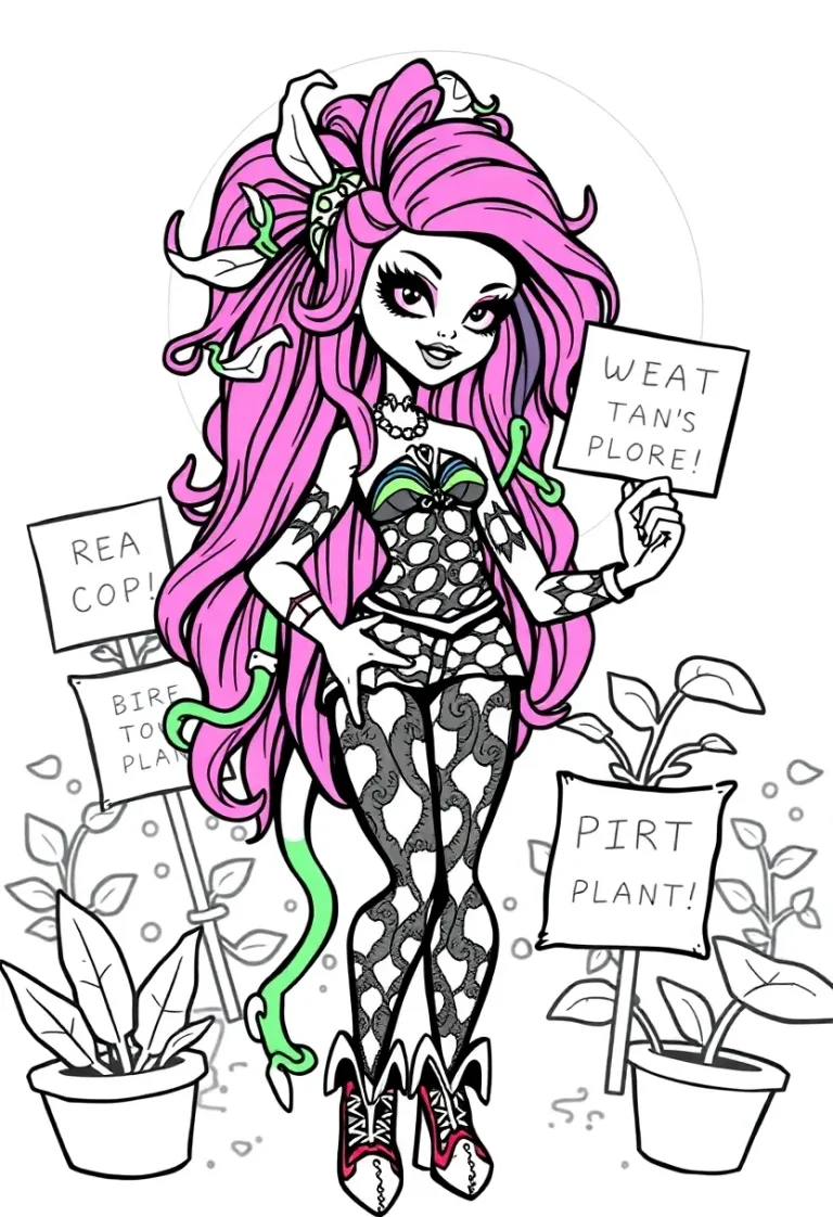 monster high coloring pages