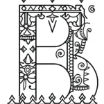 Alphabet letters coloring pages