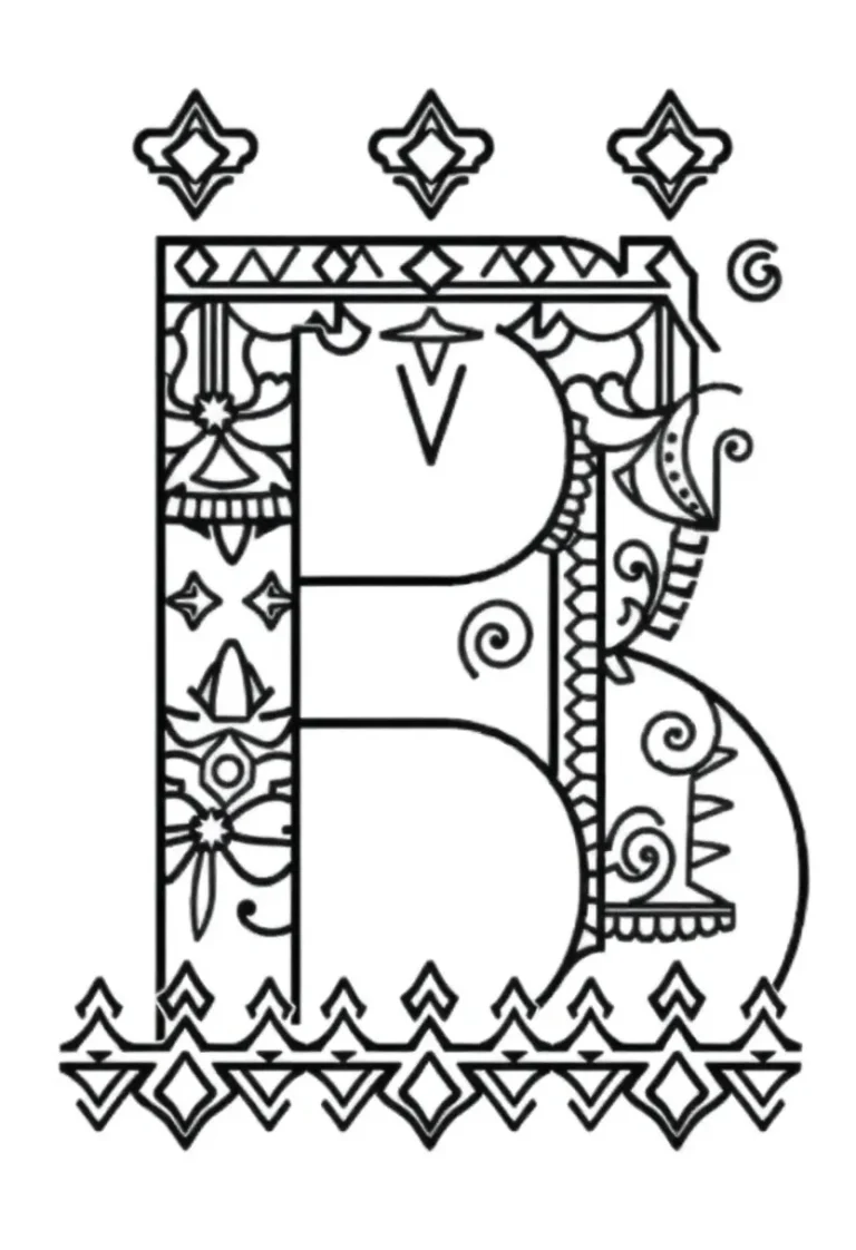 alphabet letters coloring pages