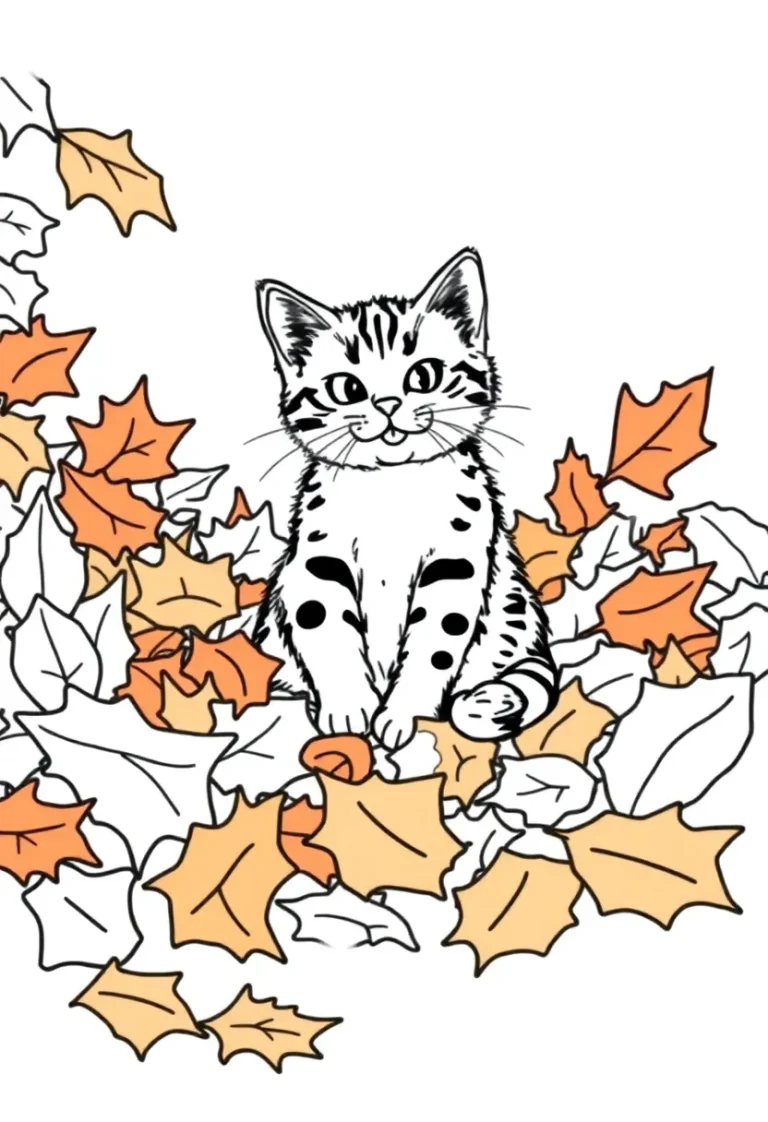 cat coloring page