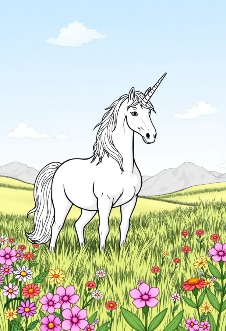 unicorn coloring pages