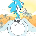 Sonic the hedgehog coloring pages