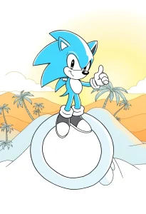 sonic the hedgehog coloring pages