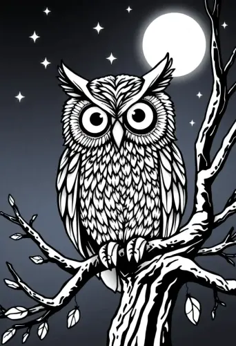 owl coloring pages