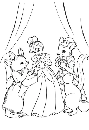 cinderella coloring pages