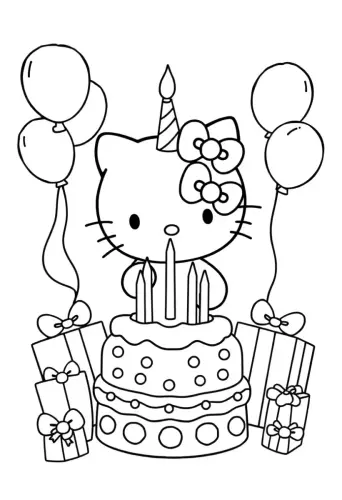 hello kitty coloring pages