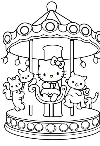 hello kitty coloring pages