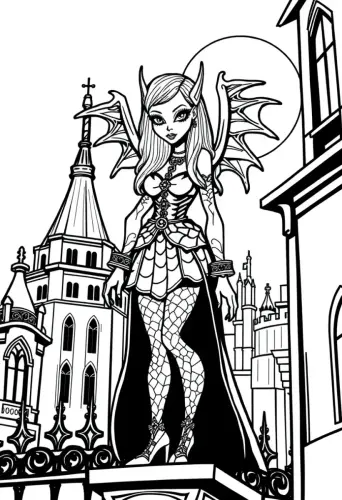 monster high coloring pages