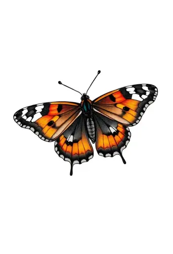 butterfly coloring pages​