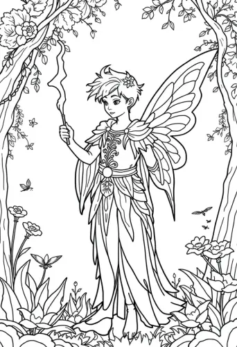 fairy coloring pages