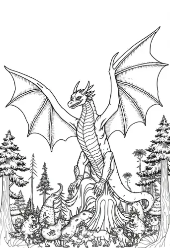 dragon coloring pages