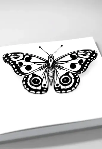 butterfly coloring pages​