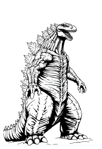 godzilla coloring book