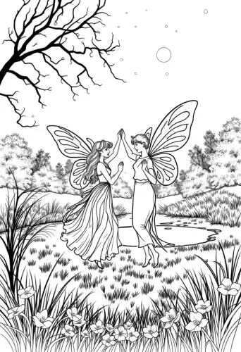 fairy coloring pages