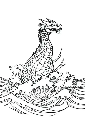 dragon coloring pages