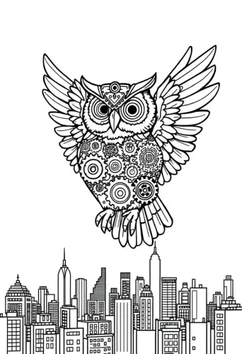 owl coloring pages