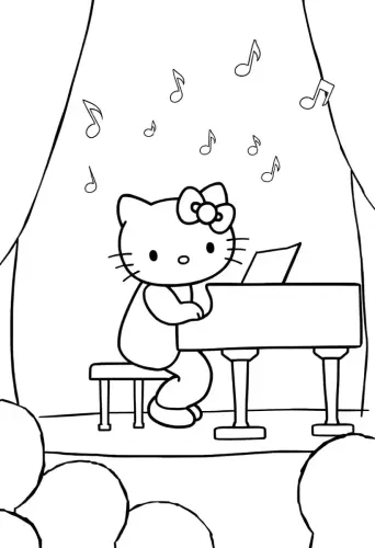 hello kitty coloring pages