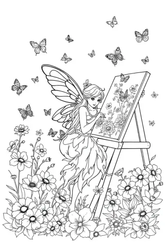 fairy coloring pages