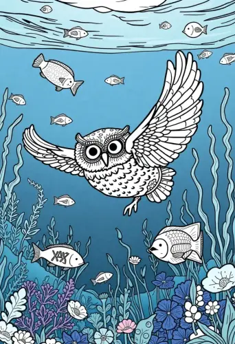 owl coloring pages