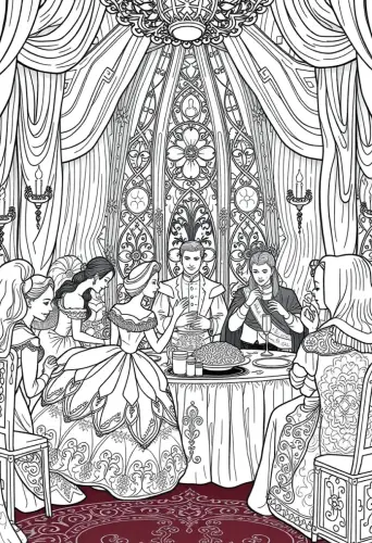 cinderella coloring pages