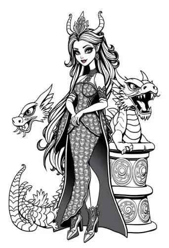 monster high coloring pages