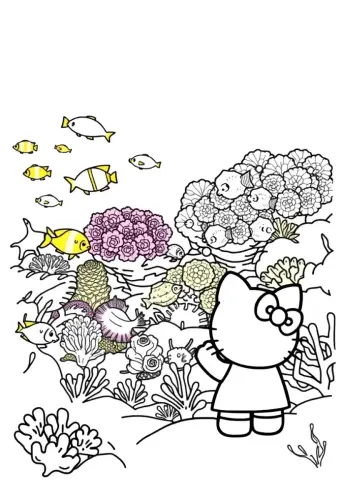 hello kitty coloring pages