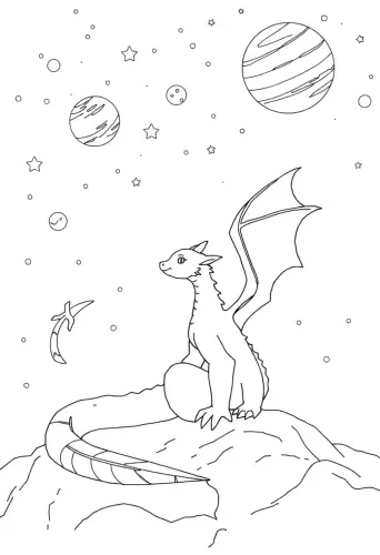 dragon coloring pages