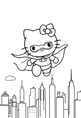 hello kitty coloring pages