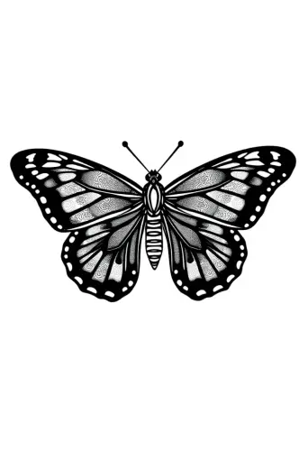 butterfly coloring pages​