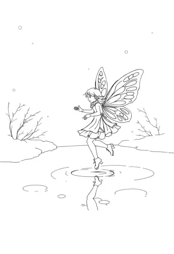 fairy coloring pages