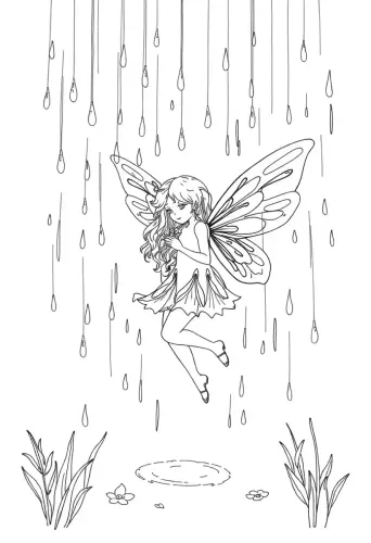 fairy coloring pages