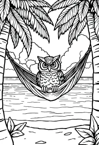 owl coloring pages