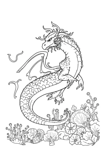 dragon coloring pages