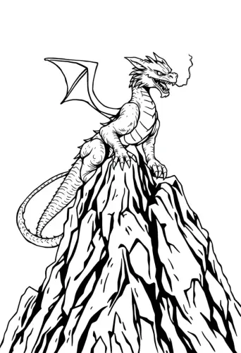 dragon coloring pages