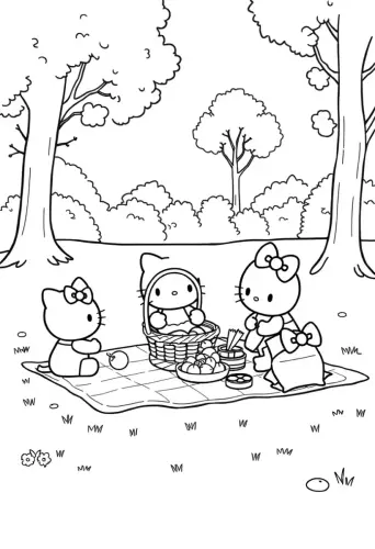 hello kitty coloring pages