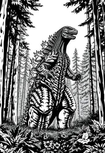 godzilla coloring book