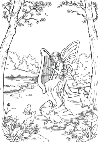 fairy coloring pages