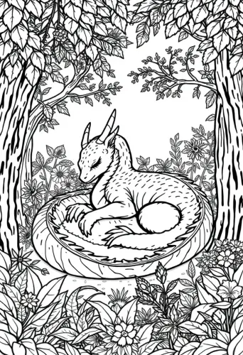 dragon coloring pages