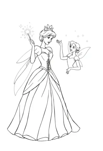 cinderella coloring pages