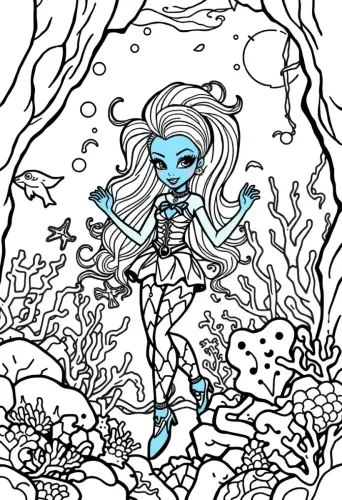 monster high coloring pages