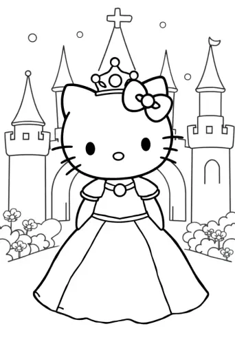 hello kitty coloring pages