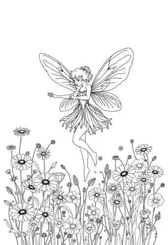 fairy coloring pages