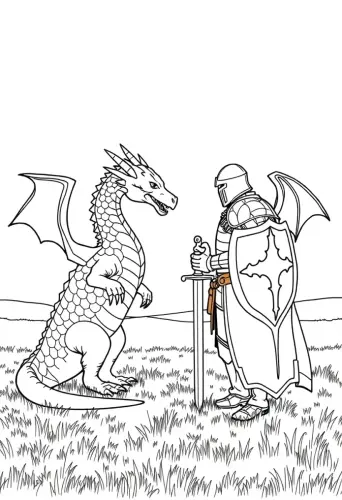 dragon coloring pages