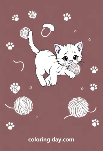 kitten coloring pages