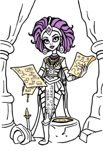 monster high coloring pages