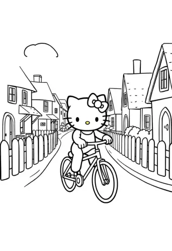 hello kitty coloring pages