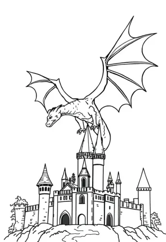 dragon coloring pages