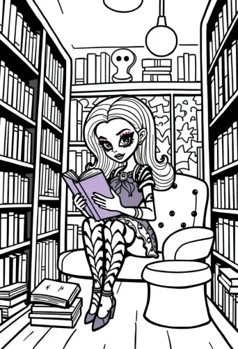 monster high coloring pages