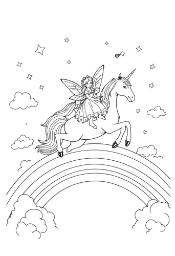 fairy coloring pages