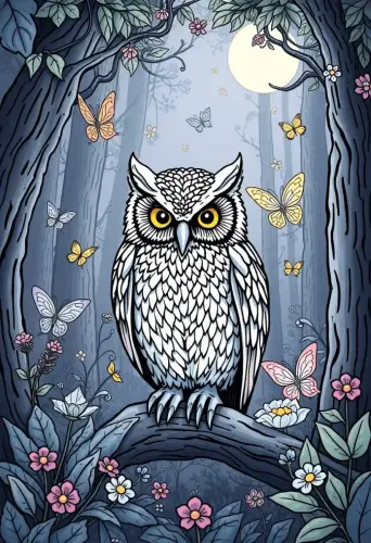 owl coloring pages